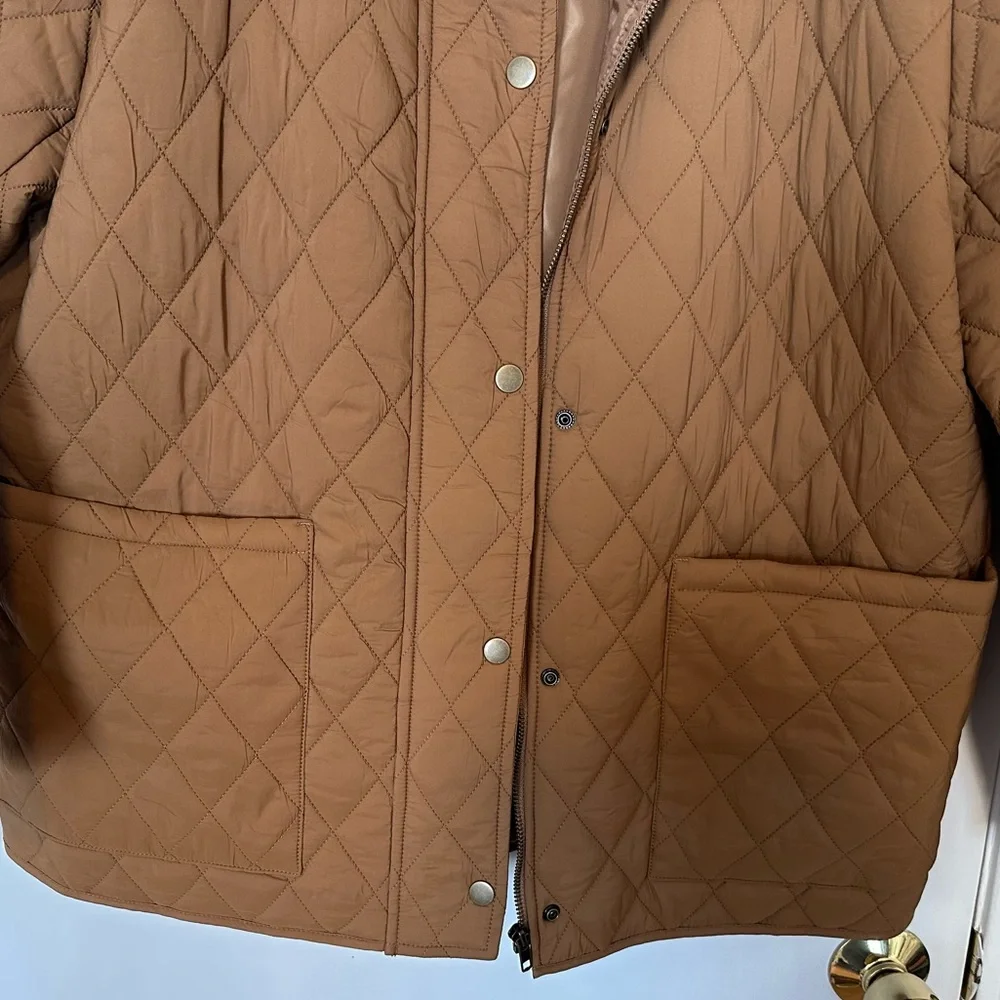 Quilted Button Front Jacket - Picture 4 of 6